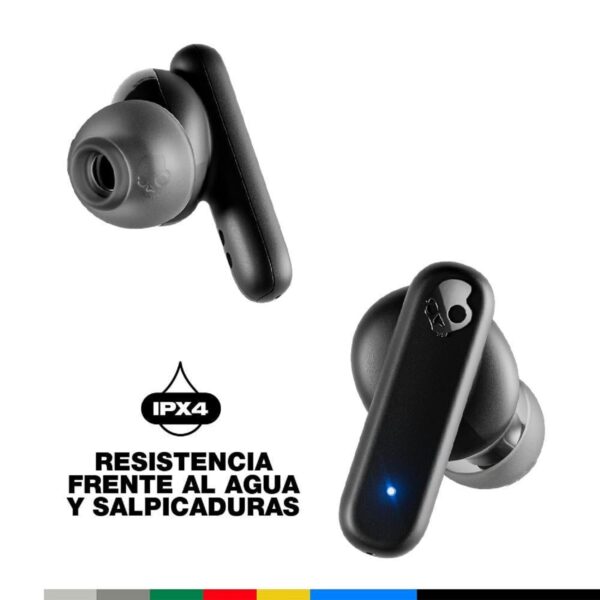 2065342954563-3 AUDÍFONOS SKULLCANDY TRUE WIRELESS S2TAW BLUETOOTH SMOKIN BUDS TW BLACK