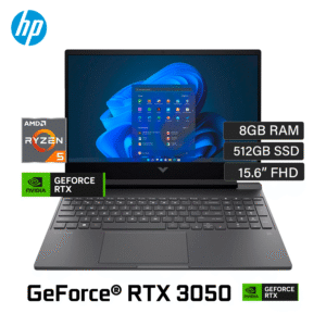 Laptop HP Victus 15-FB2002LA Ryzen 5 8645HS RAM 8GB Disco 512GB SSD Video RTX 3050 6GB 15.6" FHD Windows 11 (A14LLLA#ABM)